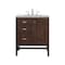 James Martin Vanities Addison 30in Single Vanity, Mid-Century Acacia w/ 3 CM Eternal Jasmine Pearl Quartz Top E444-V30-MCA-3EJP - alternate 1
